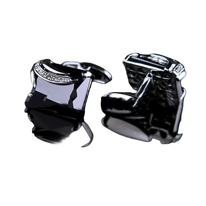 cufflinks on white background