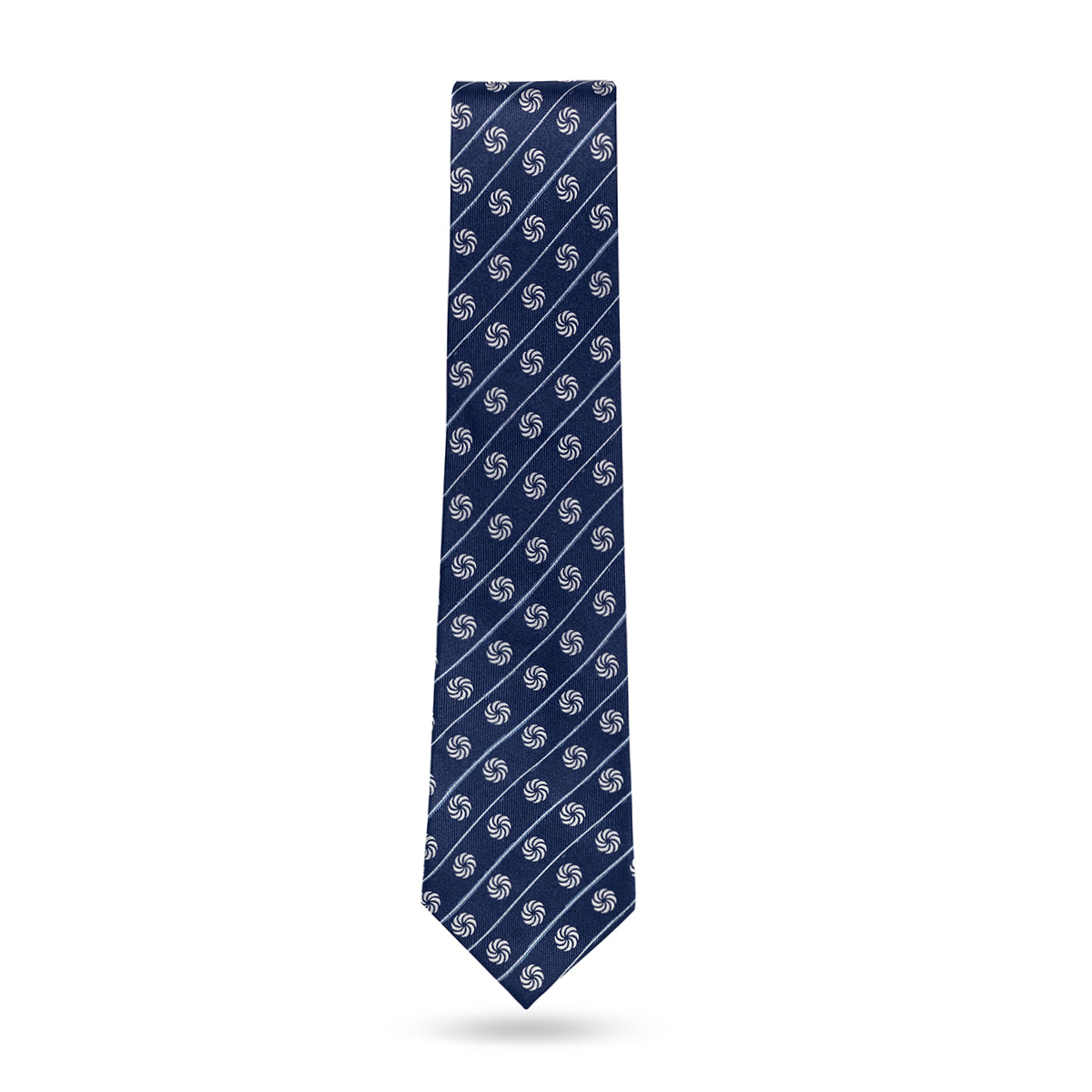 blue tie with white background