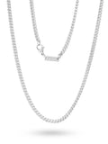 silver chain white background