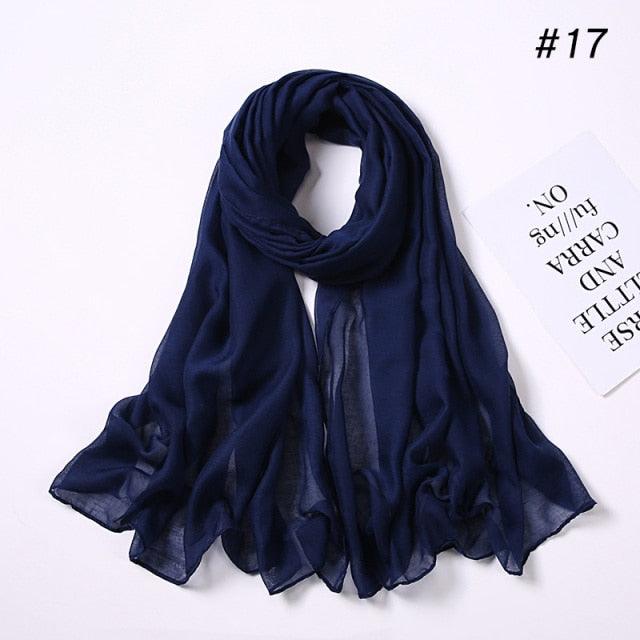 navy blue scarf white background